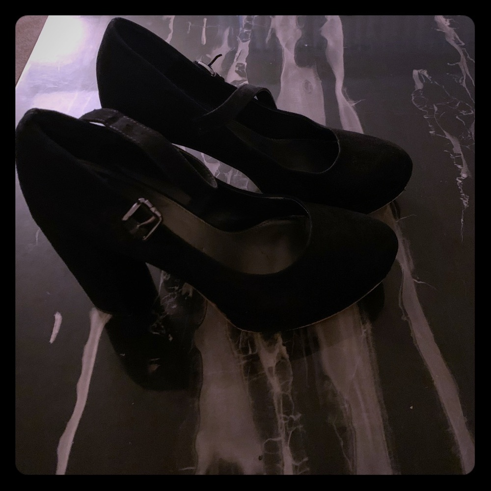 Black Suede Heels